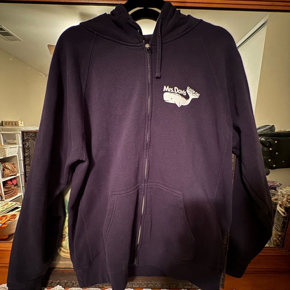 Limited edition Mrs. Davis Black Zip-Up Hoodie crew gift